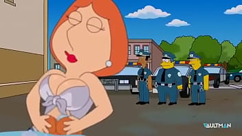 Sexy Carwash Scene Lois Griffin and Marge Simpsons