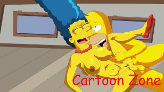 Marge Porn - Marge and Homer's honeymoon THE SIMPSONS CARTOON PORN - Rule 34 Video
