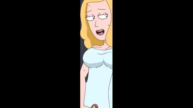 Rick and Morty Beth rubbing pussy on dick