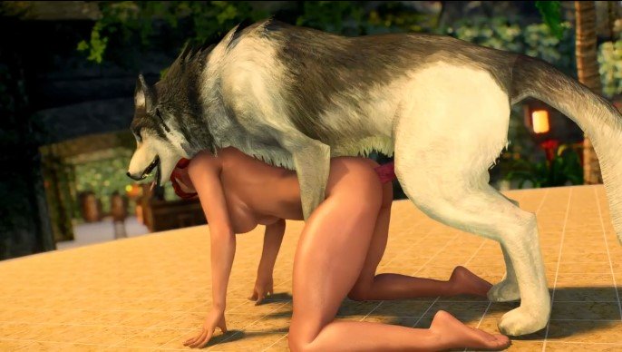 Dog taking anal virginity of busty young woman - Rule 34 Video