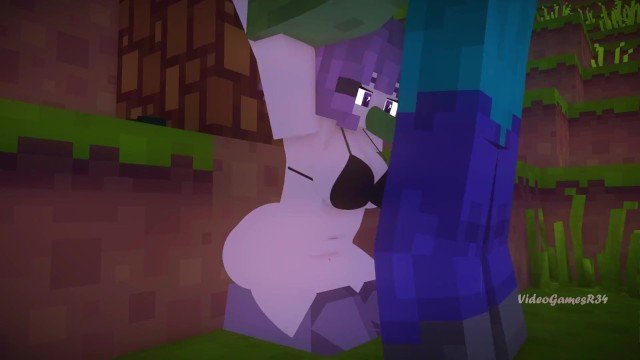 Minecraft Porn Zombie fucks girl relaxing under a tree - Rule 34 Video